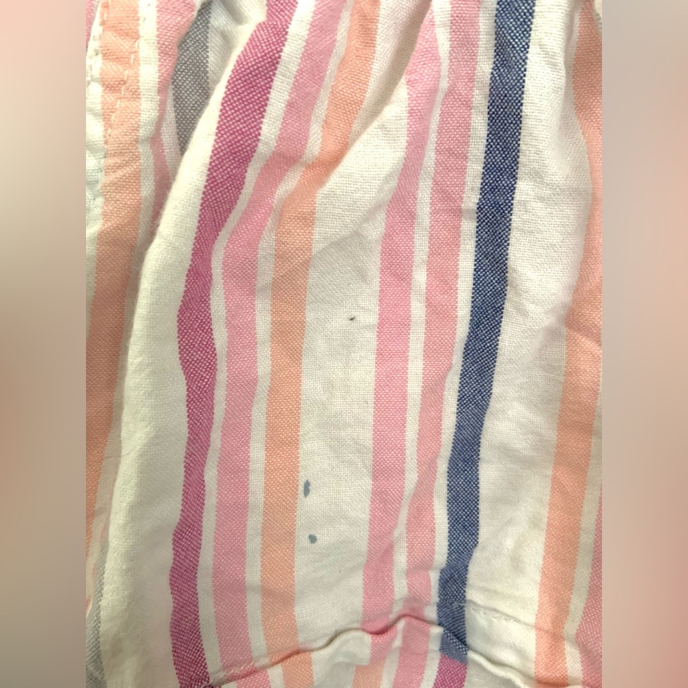 Vintage Y2K Striped Roxy Micro Shorts - Picture 3 of 5